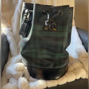 RL vintage duffel bag.